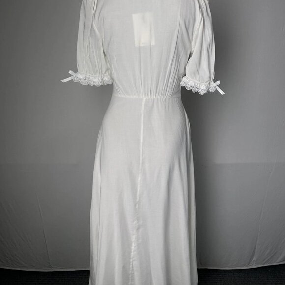 Reformation Women’s Ketra Slim Fit V-Neck Midi Dress Ivory - Picture 13 of 16